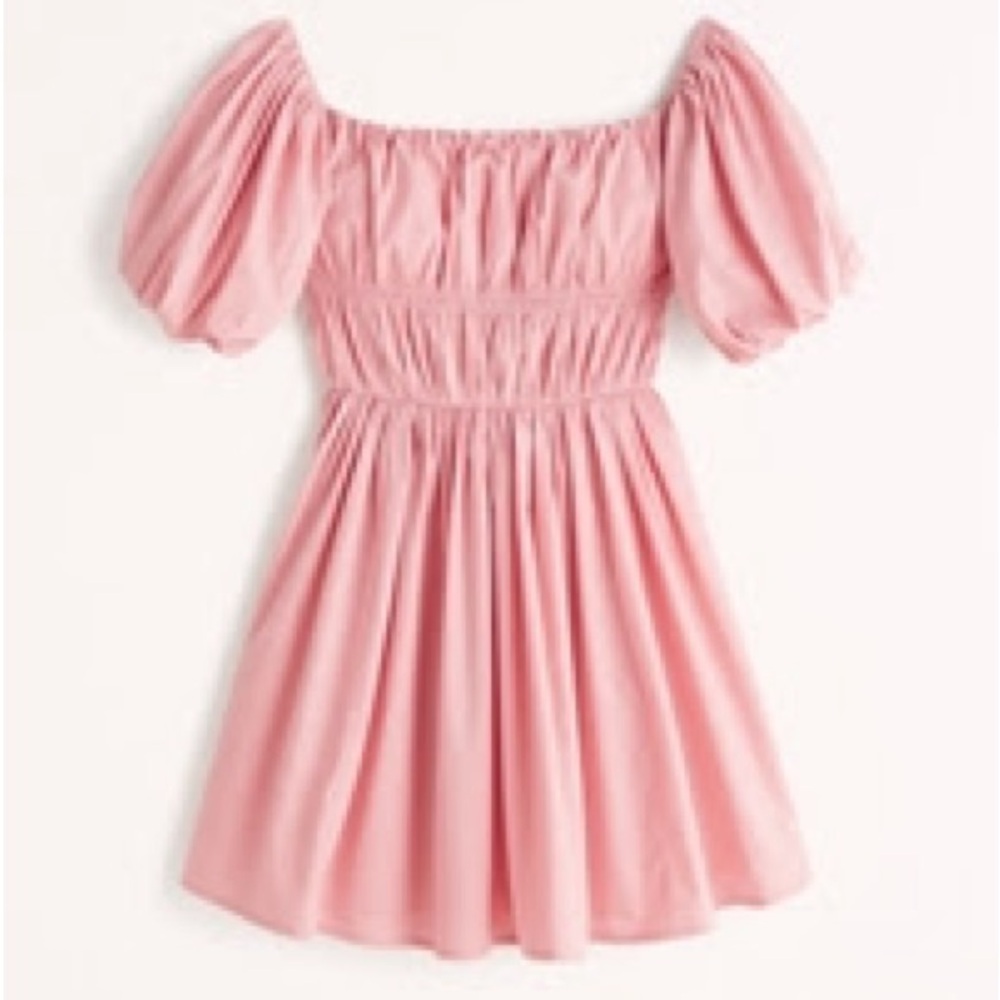 Pink Off-Shoulder Dress - Picture 2 of 5